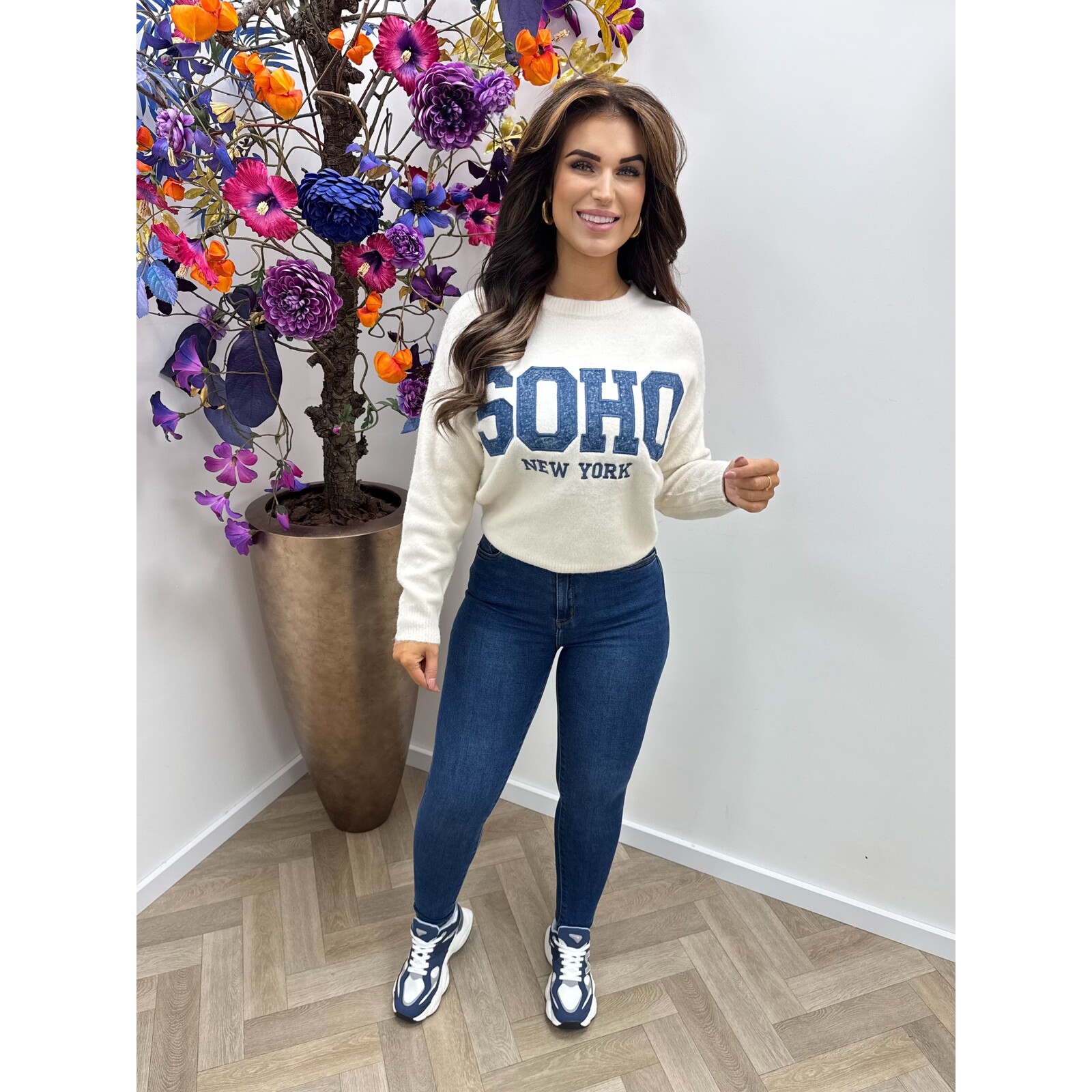 Trui Soho Off White Denim 161