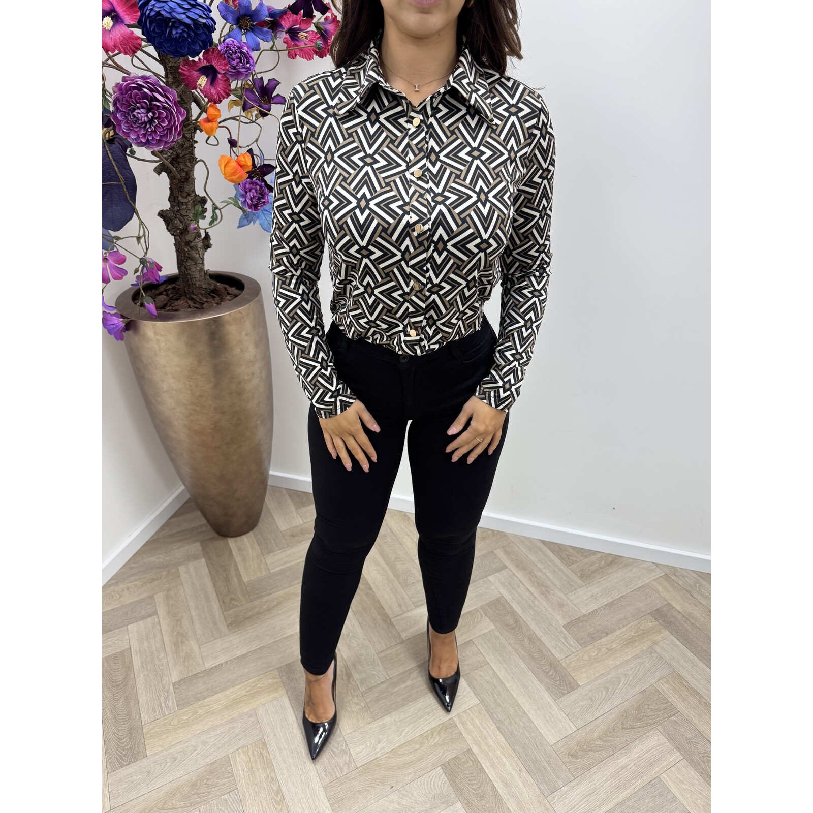 Travel Blouse By Swan Zigzag HS8915