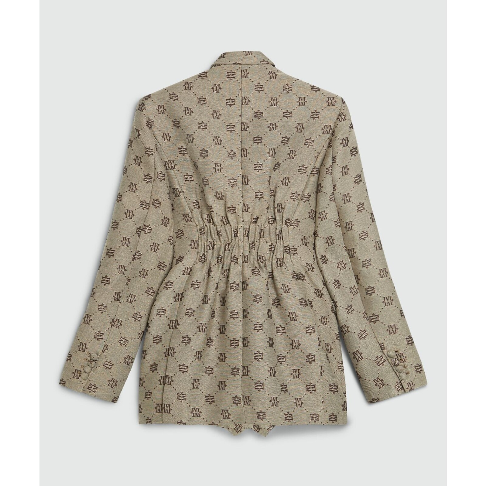 JoshV ESTRELLA oversized blazerjurk met lurex Dark Brown JoshV