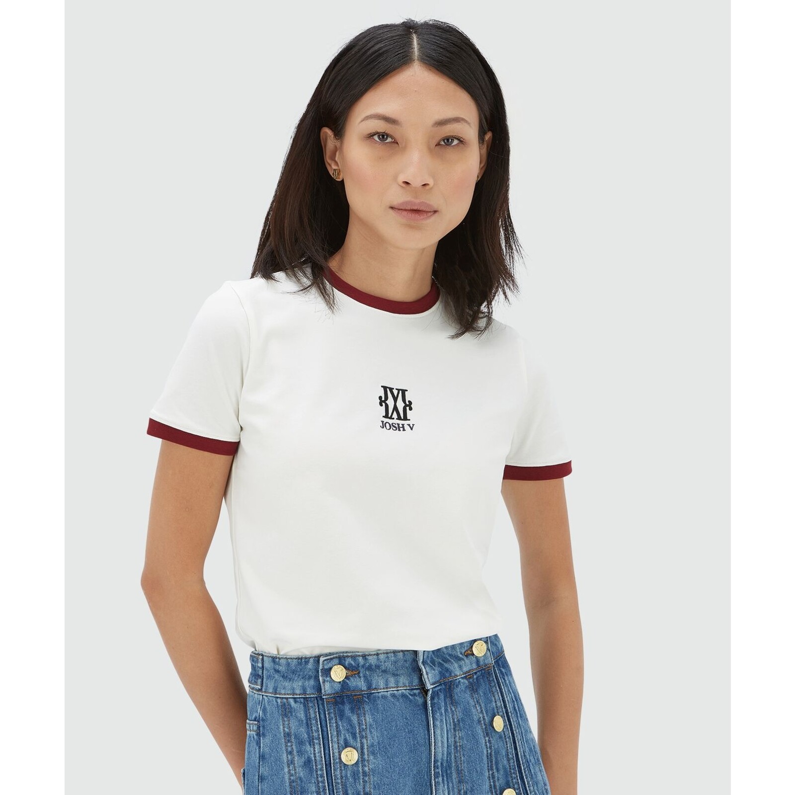 JoshV T-Shirt Loren Off White JoshV