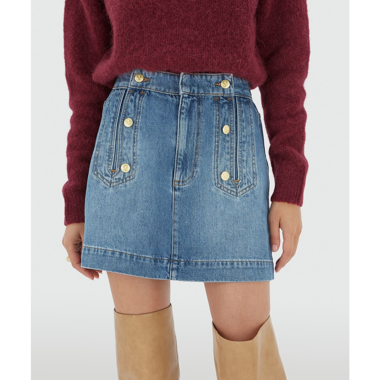 JoshV skirt Boassa Denim blue JoshV