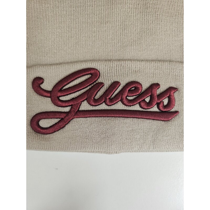 Muts Guess Logo Beige Wine 849