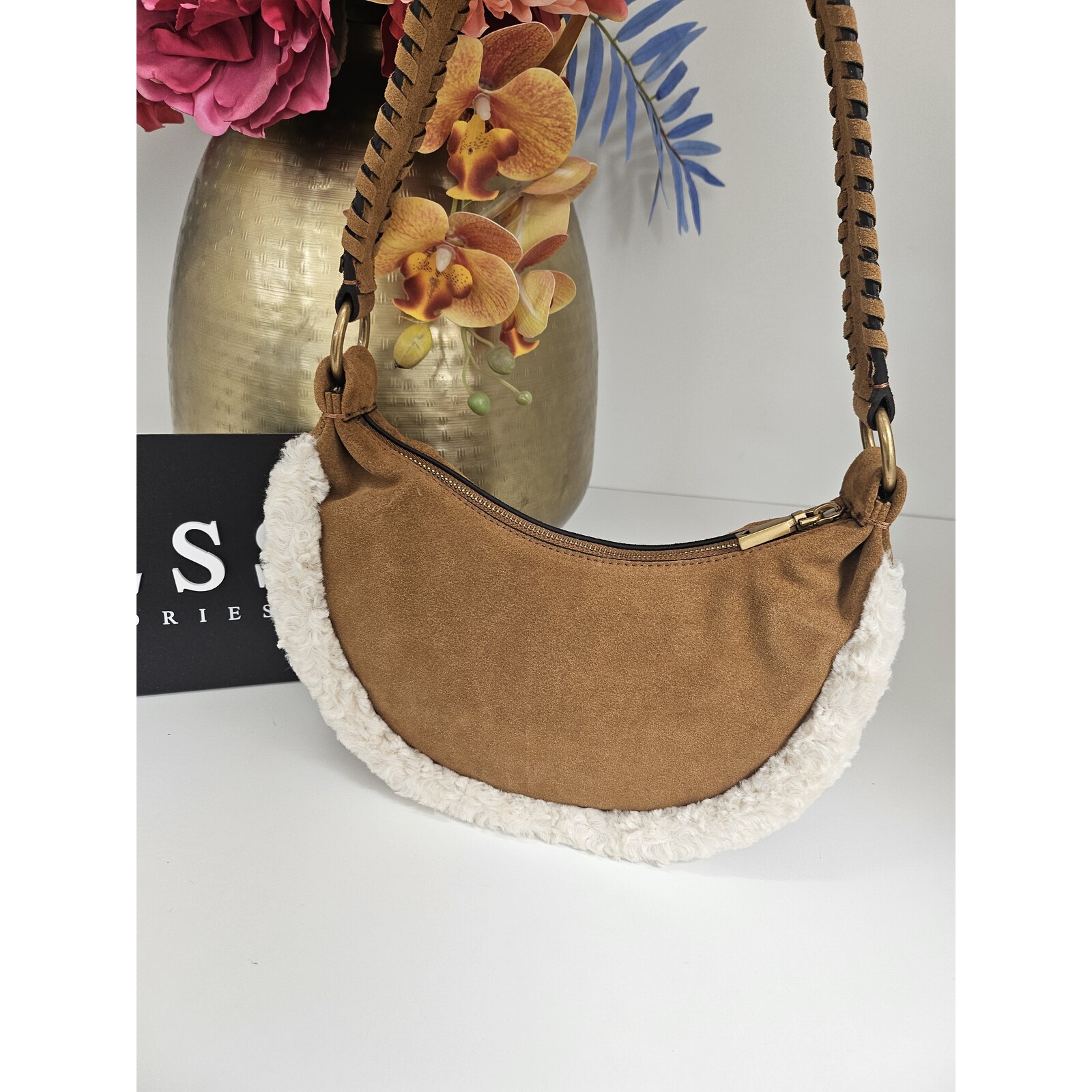 Guess Bag Amita Suede Congac Guess 936