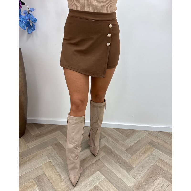 Skort Classic Button Caramel