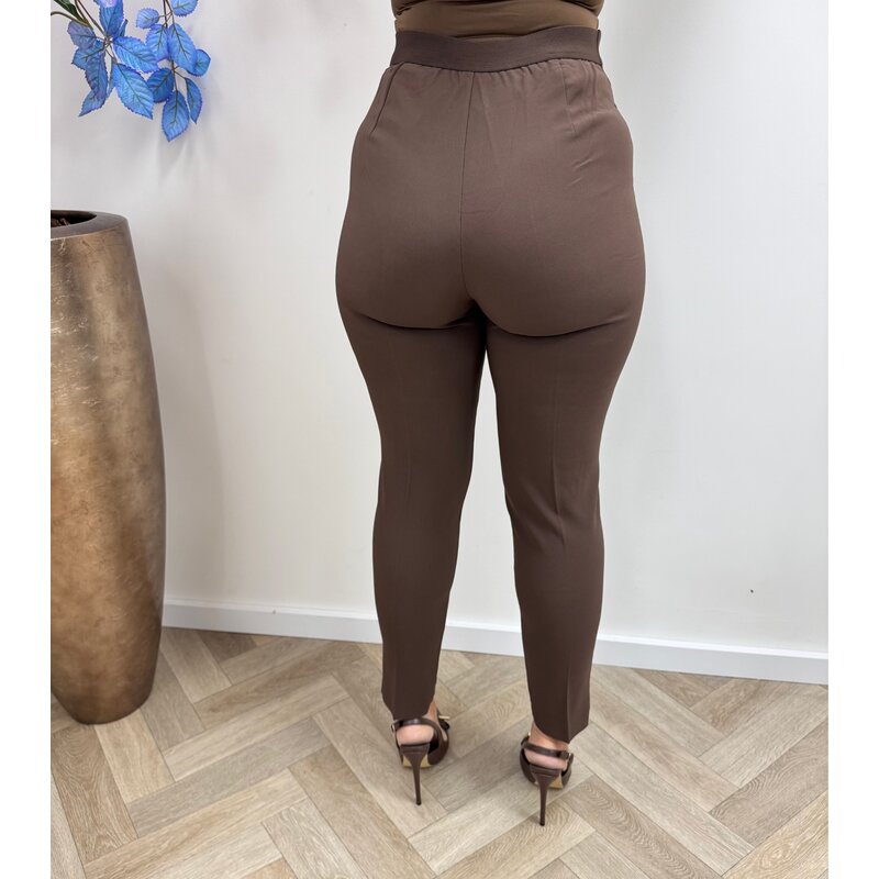 Luxe Pants Button lulumary P104 Choco