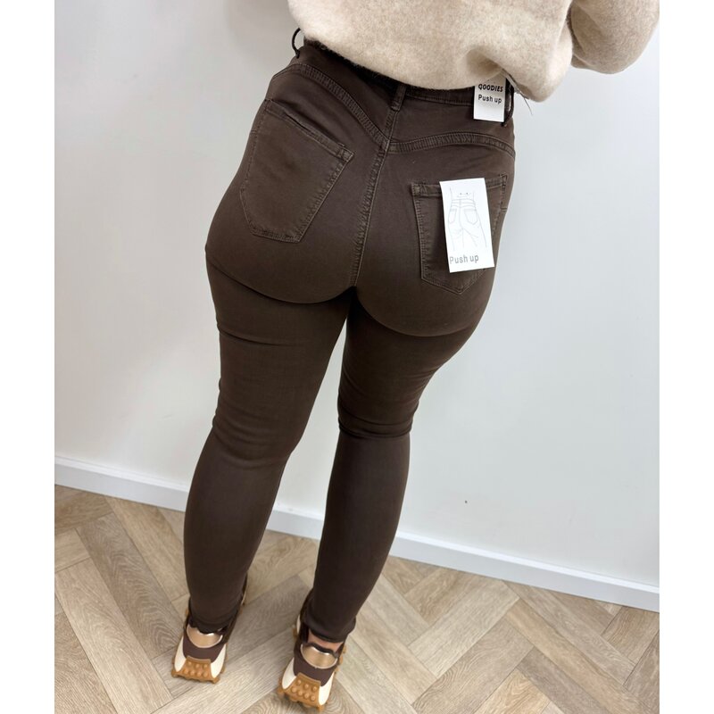 Super stretch jeans Choco Goodies Q818-22