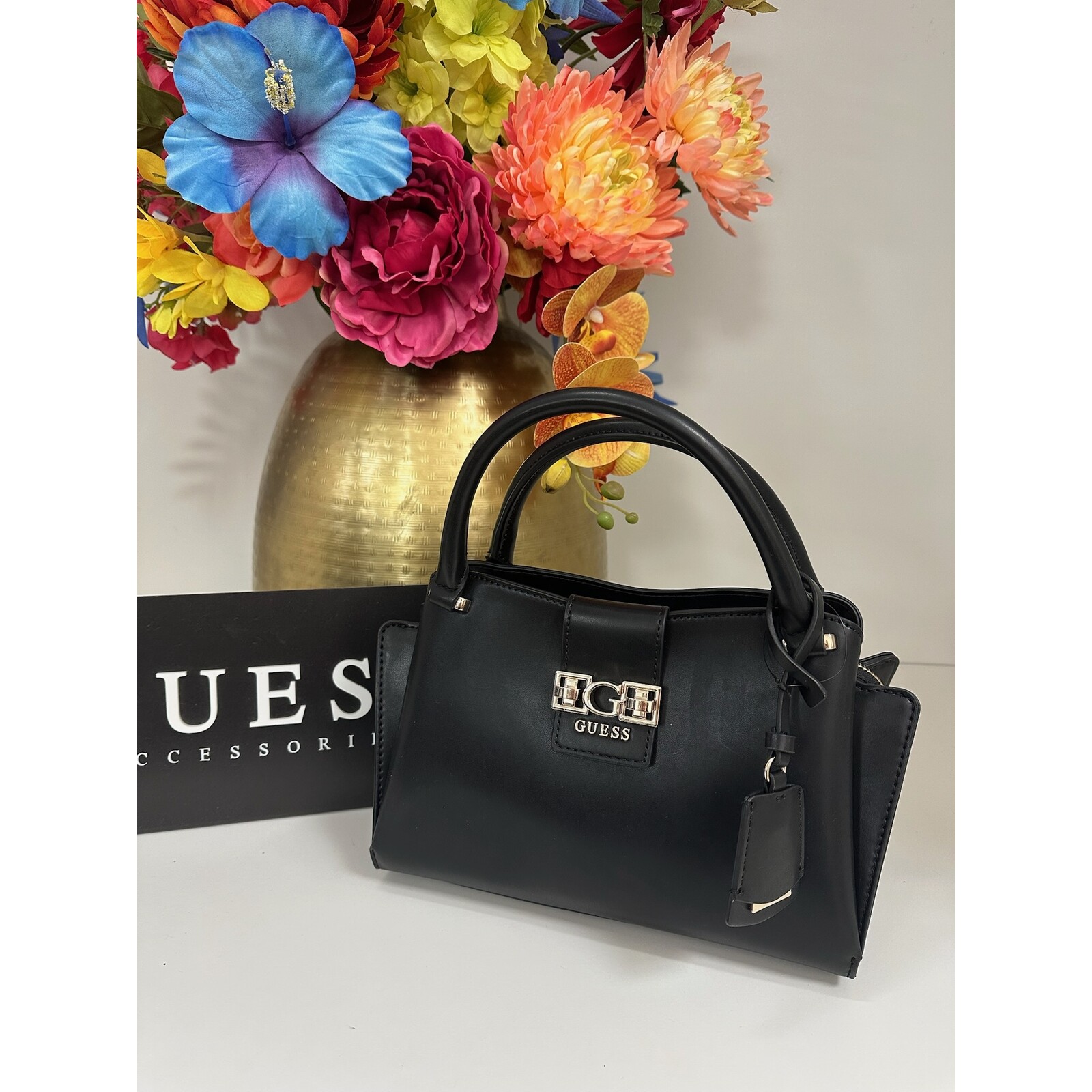 Guess Satchel Bag Jane Black Guess 963