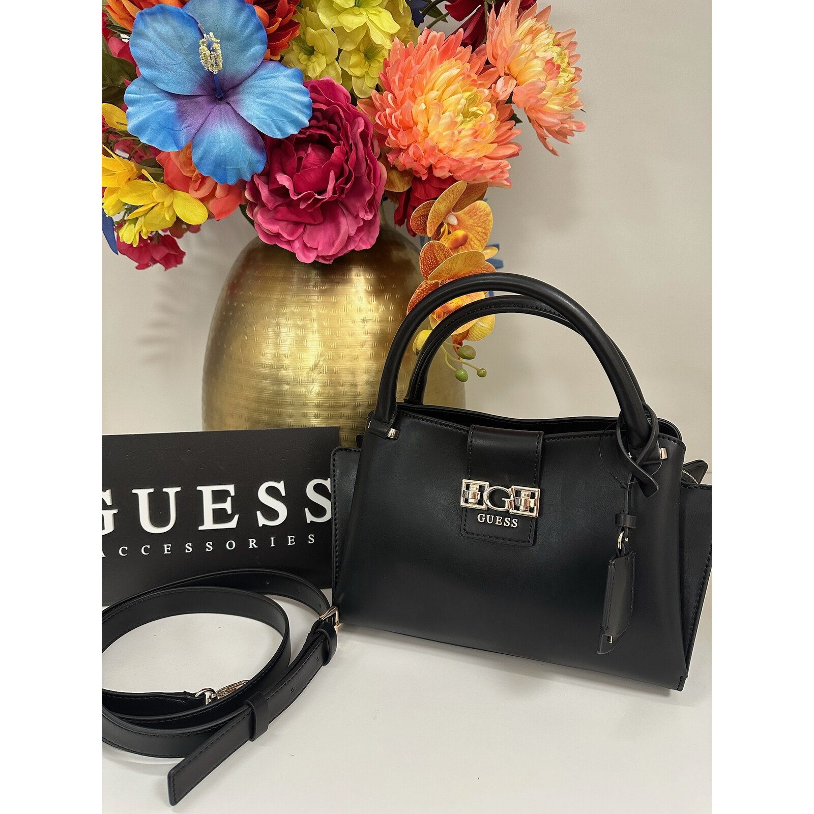 Guess Satchel Bag Jane Black Guess 963