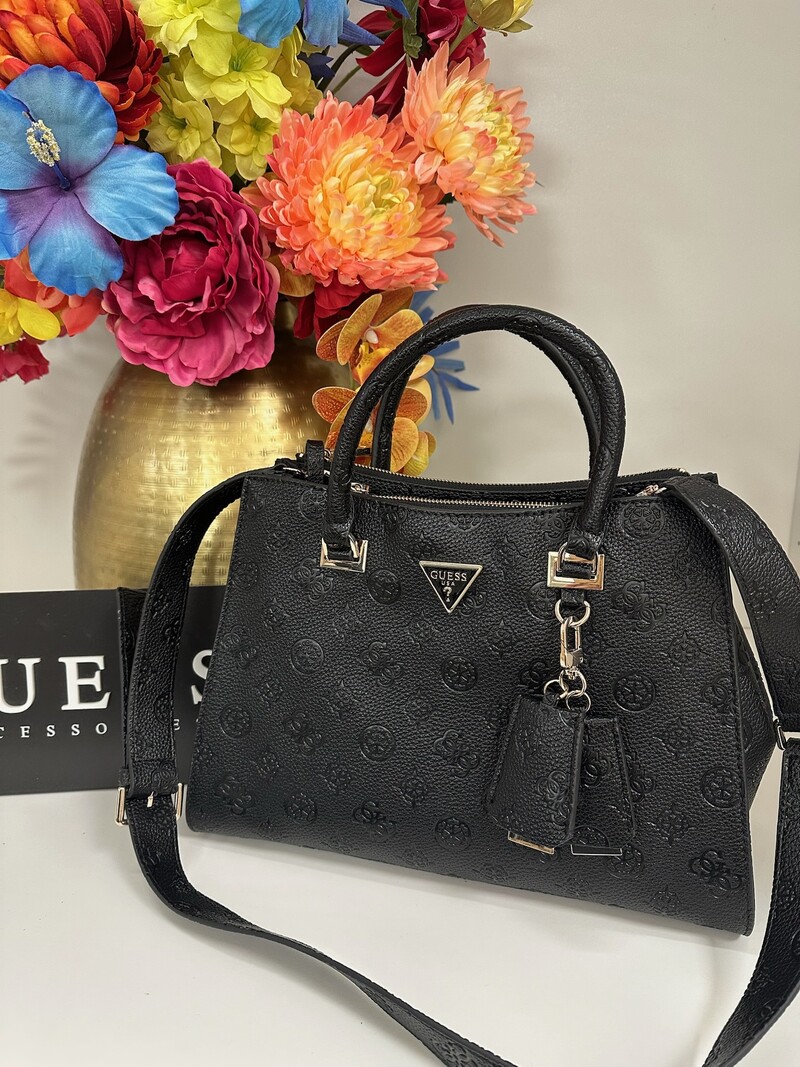 Satchel Bag Cresidia Black Guess 962