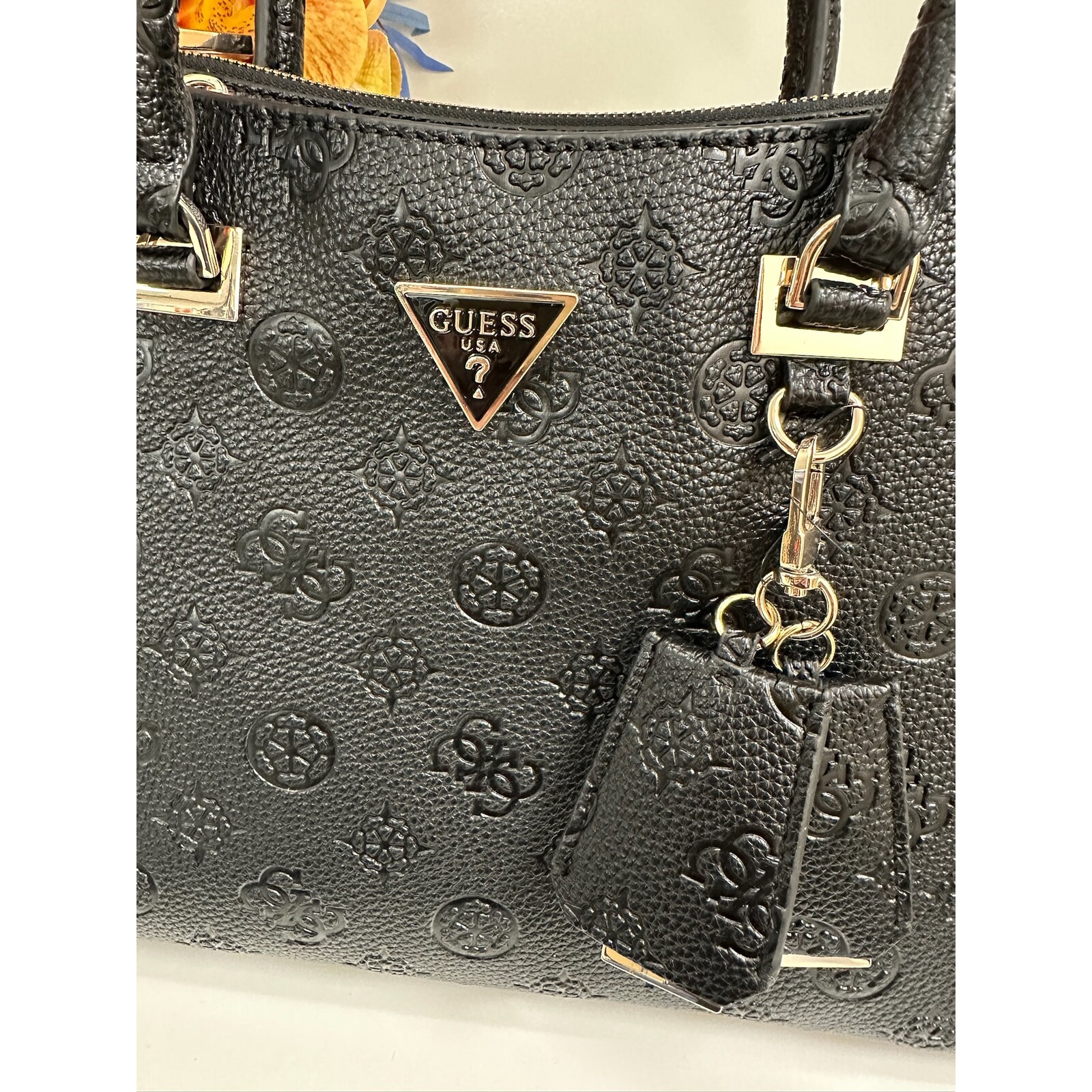 Guess Satchel Bag Cresidia Black Guess 962