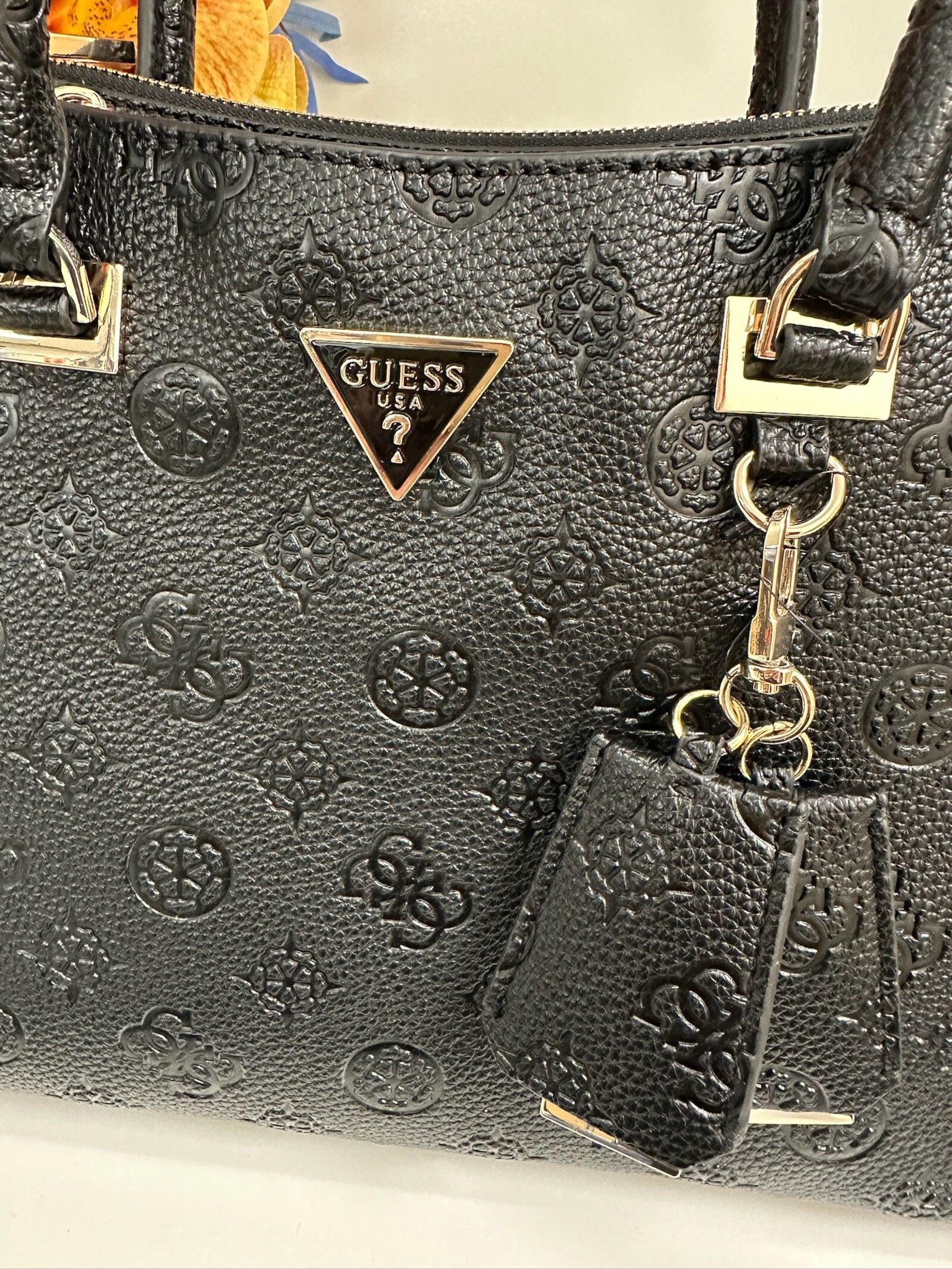 Guess Satchel Bag Cresidia Black Guess 962