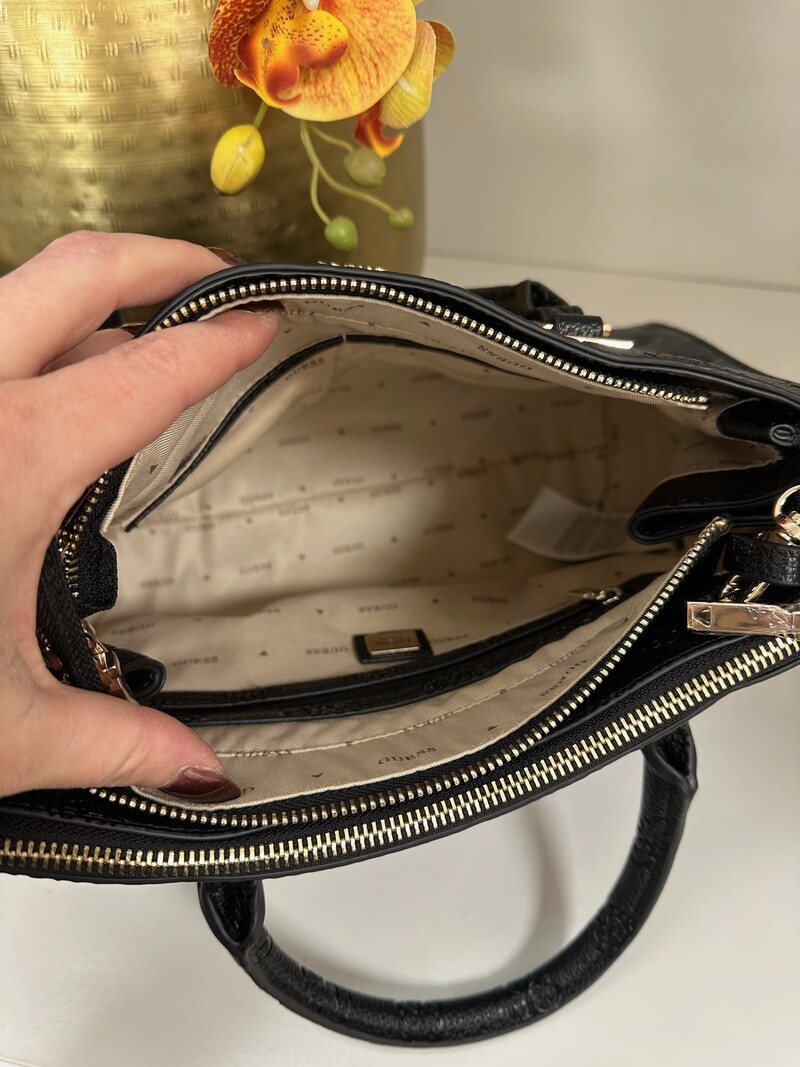 Satchel Bag Cresidia Black Guess 962