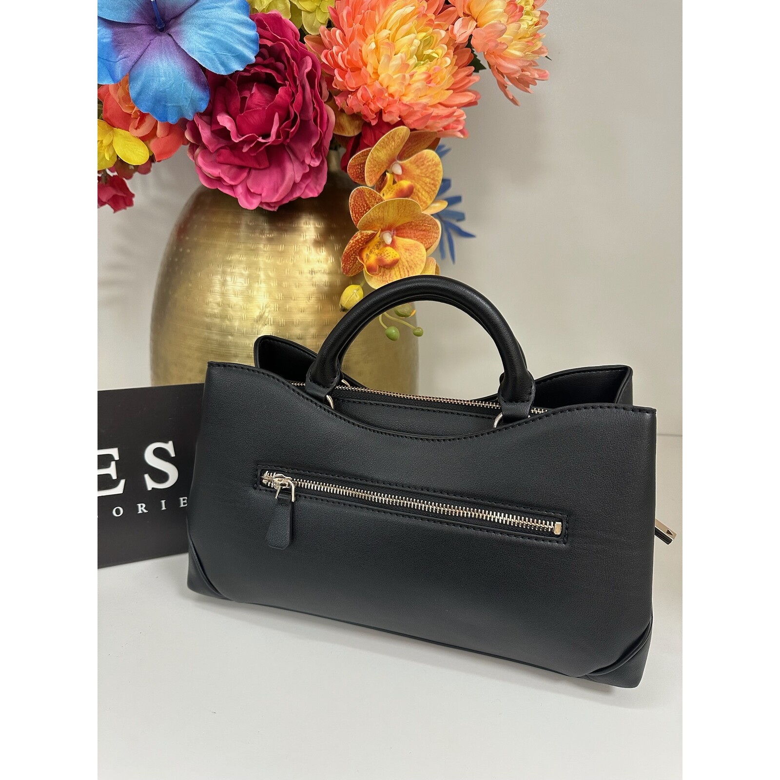 Guess Satchel Bag Dea Black Guess 961