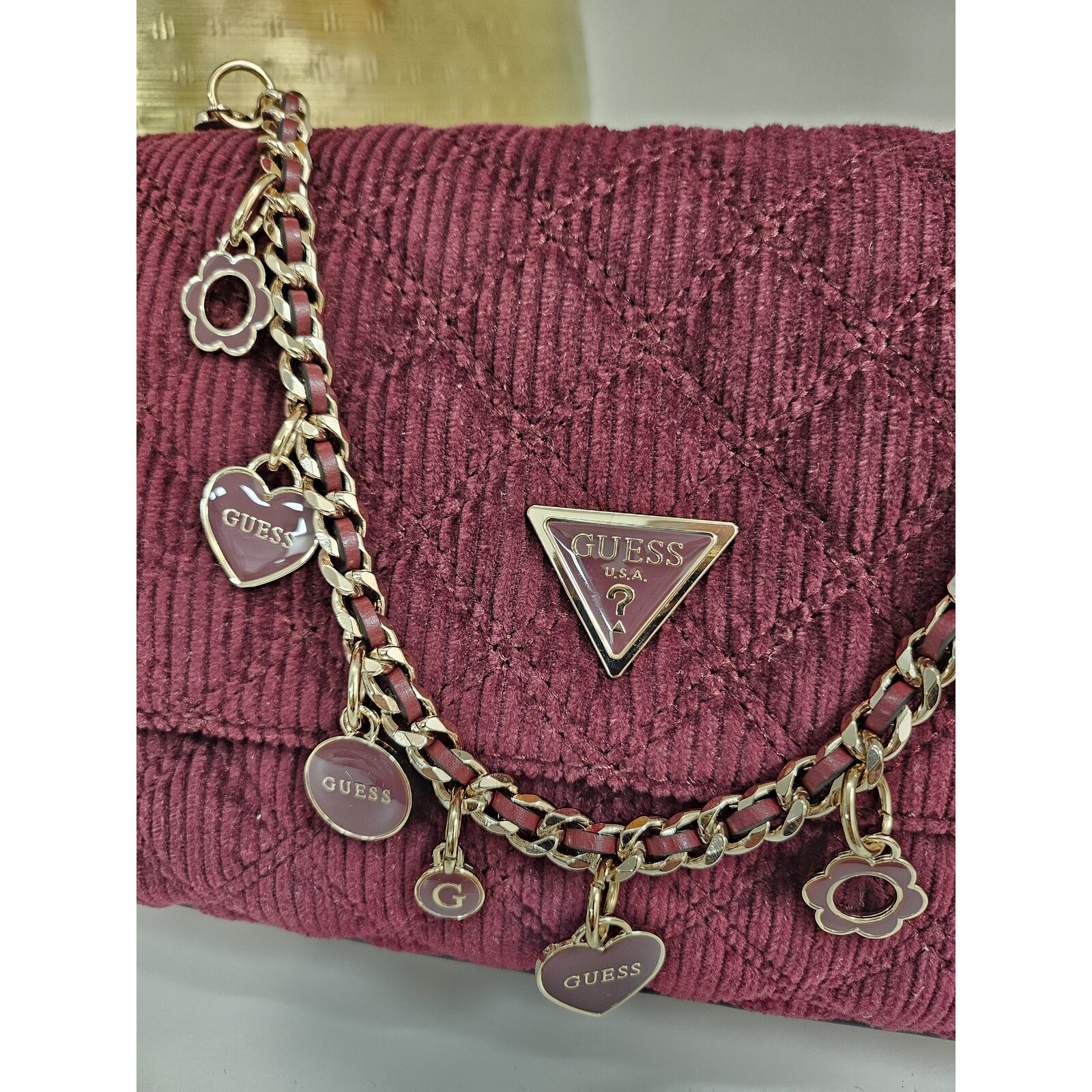Guess Flap Bag Giully Wine Guess 956