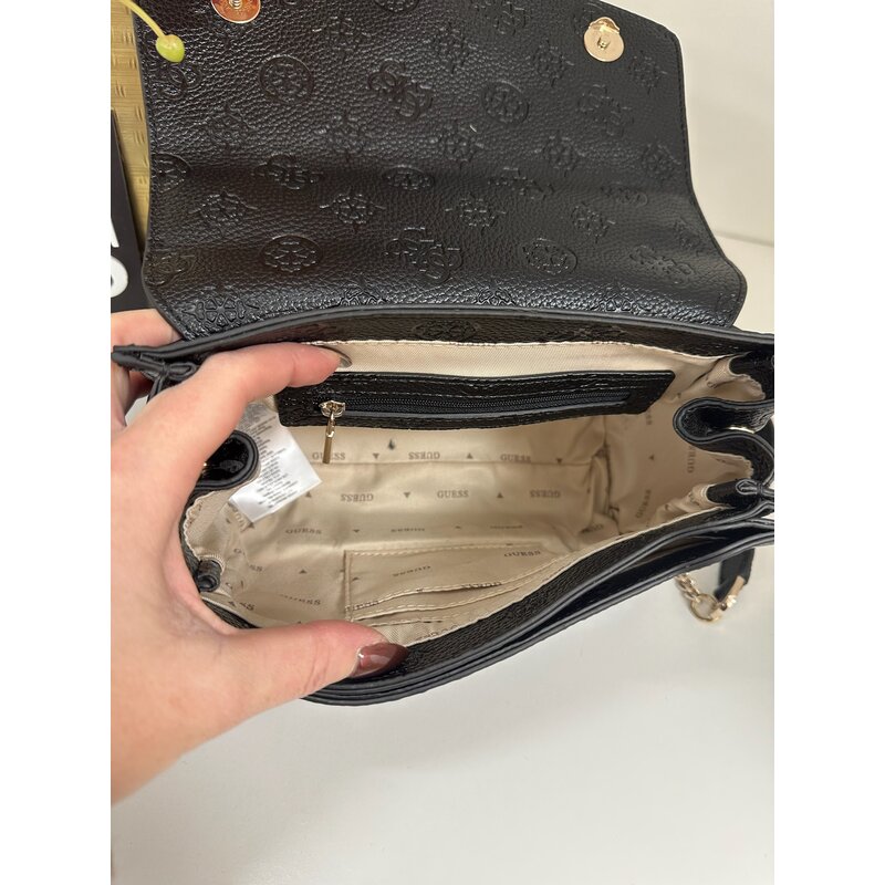 Flap Bag Cresidia Black Guess 973
