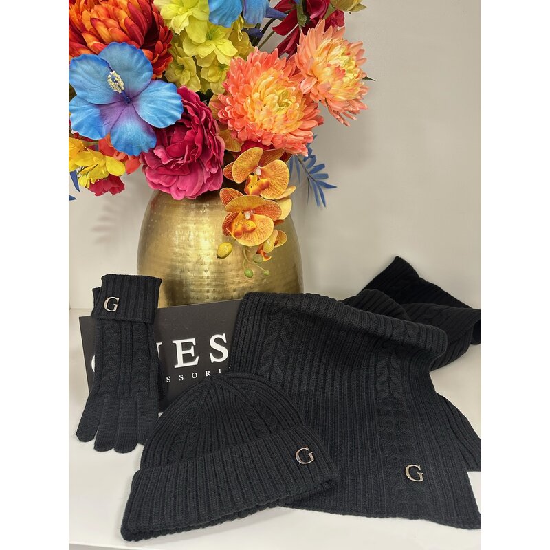 Sjaal Logo Guess Black 969
