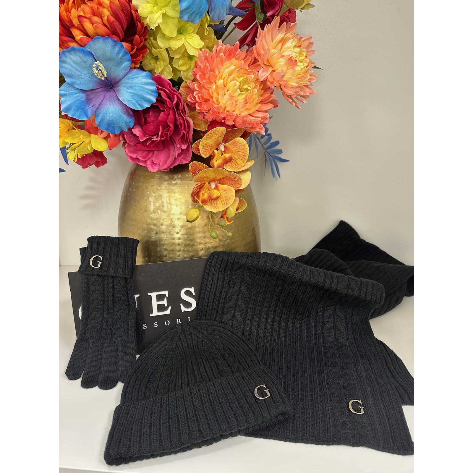 Guess Handschoenen Logo Guess Black 967