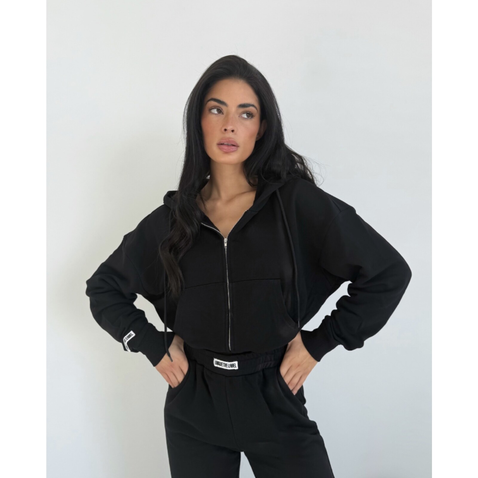 Unique The Label Vest Molly Black White