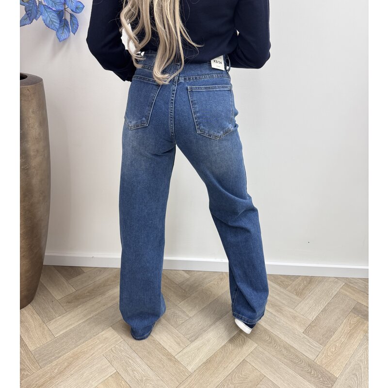 Jeans Folyrose Design Patroon Straight Leg 2228