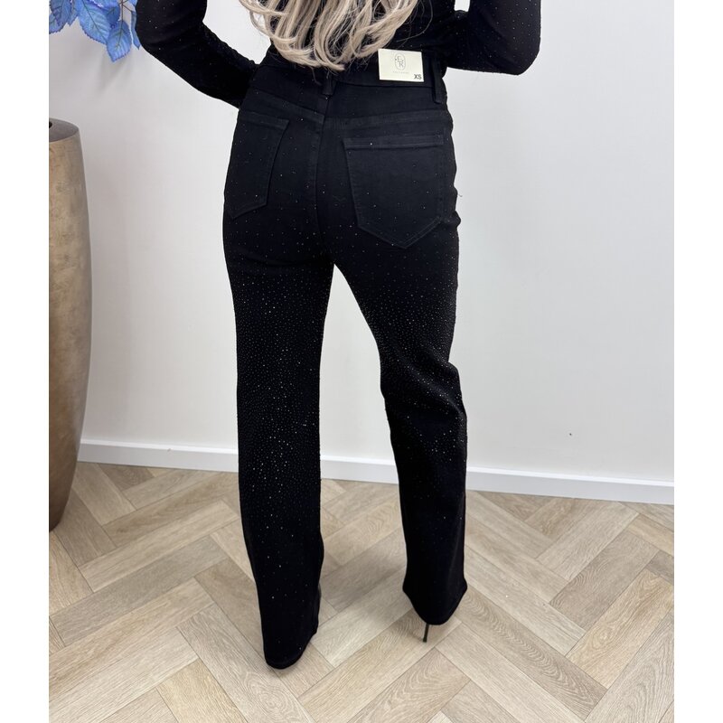 Jeans Folyrose Full Diamonds Black F2039-A