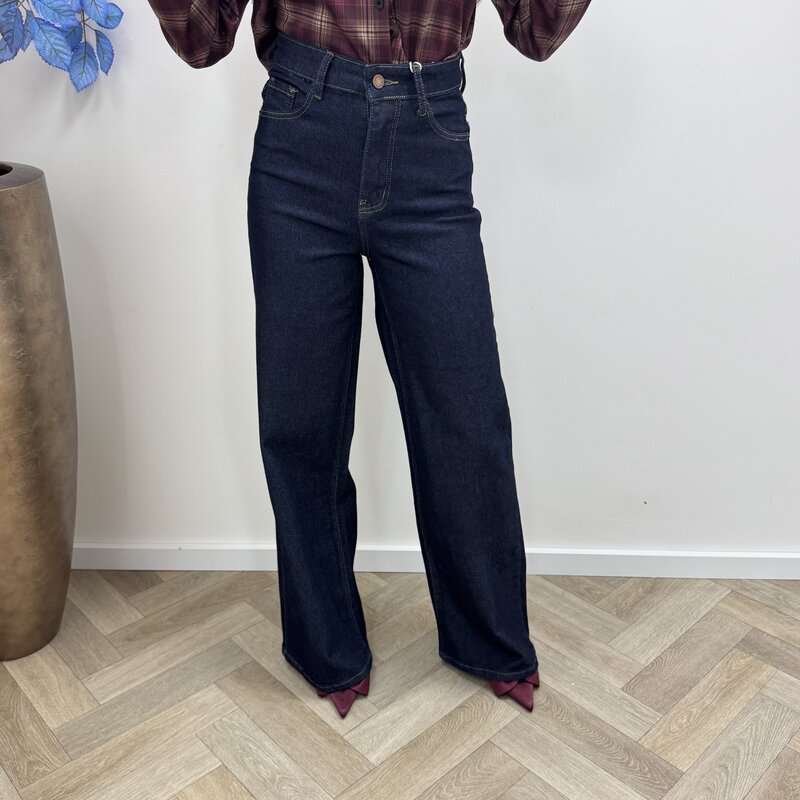 Jeans Straight leg Dark Blue Folyrose FY-10275