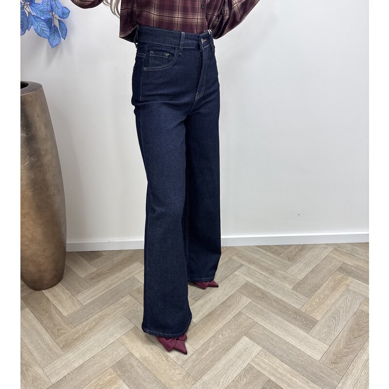 Jeans Straight leg Dark Blue Folyrose FY-10275