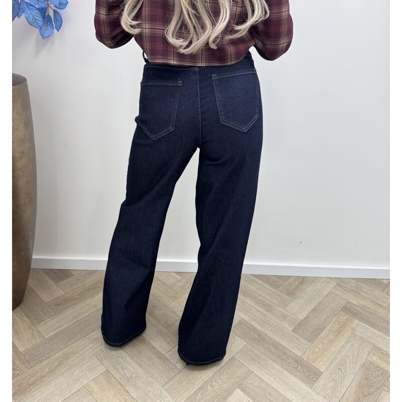 Jeans Straight leg Dark Blue Folyrose FY-10275