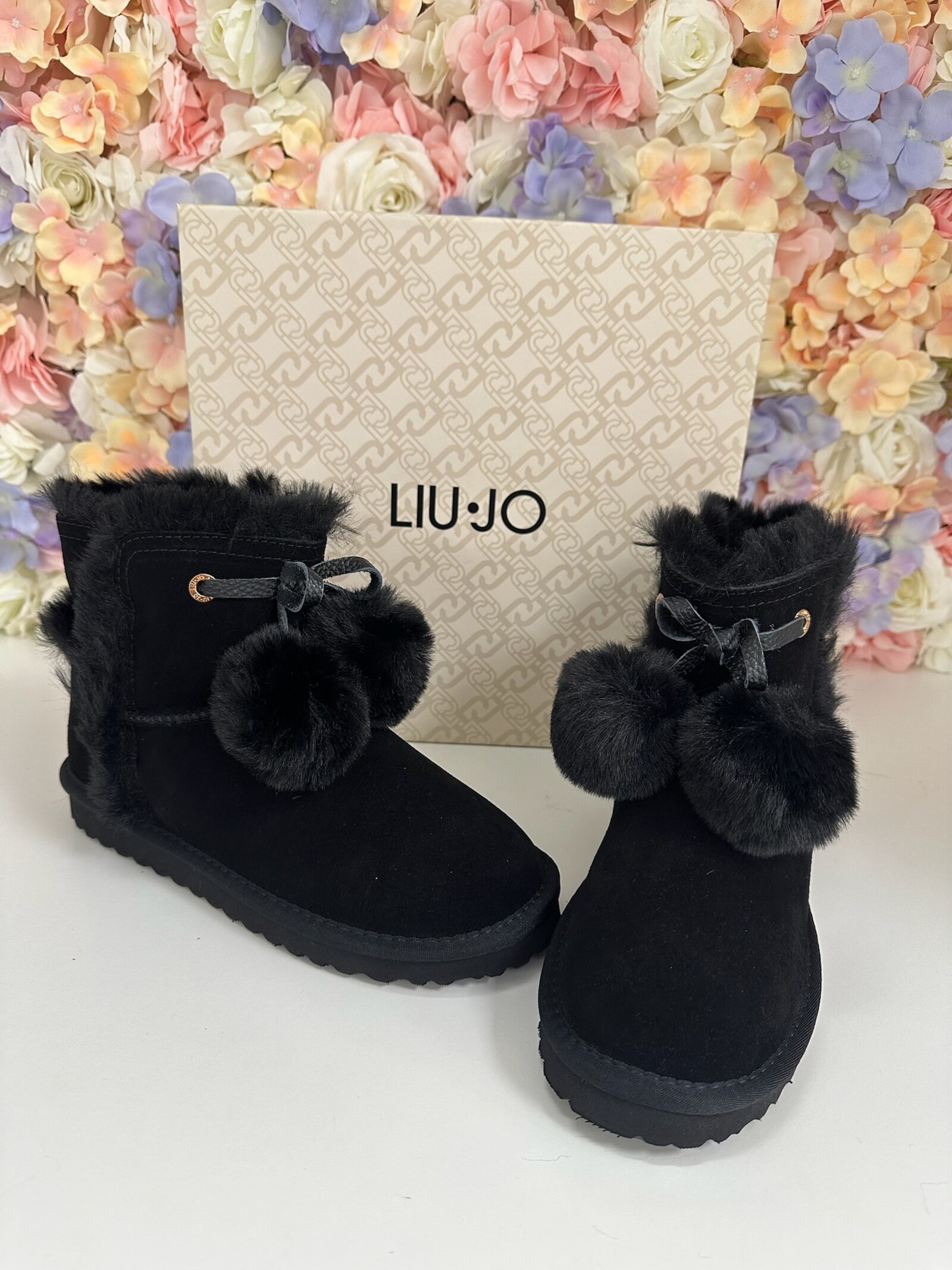 Liu-Jo Ankle Boots Jill Pompom Black Liu Jo 1840