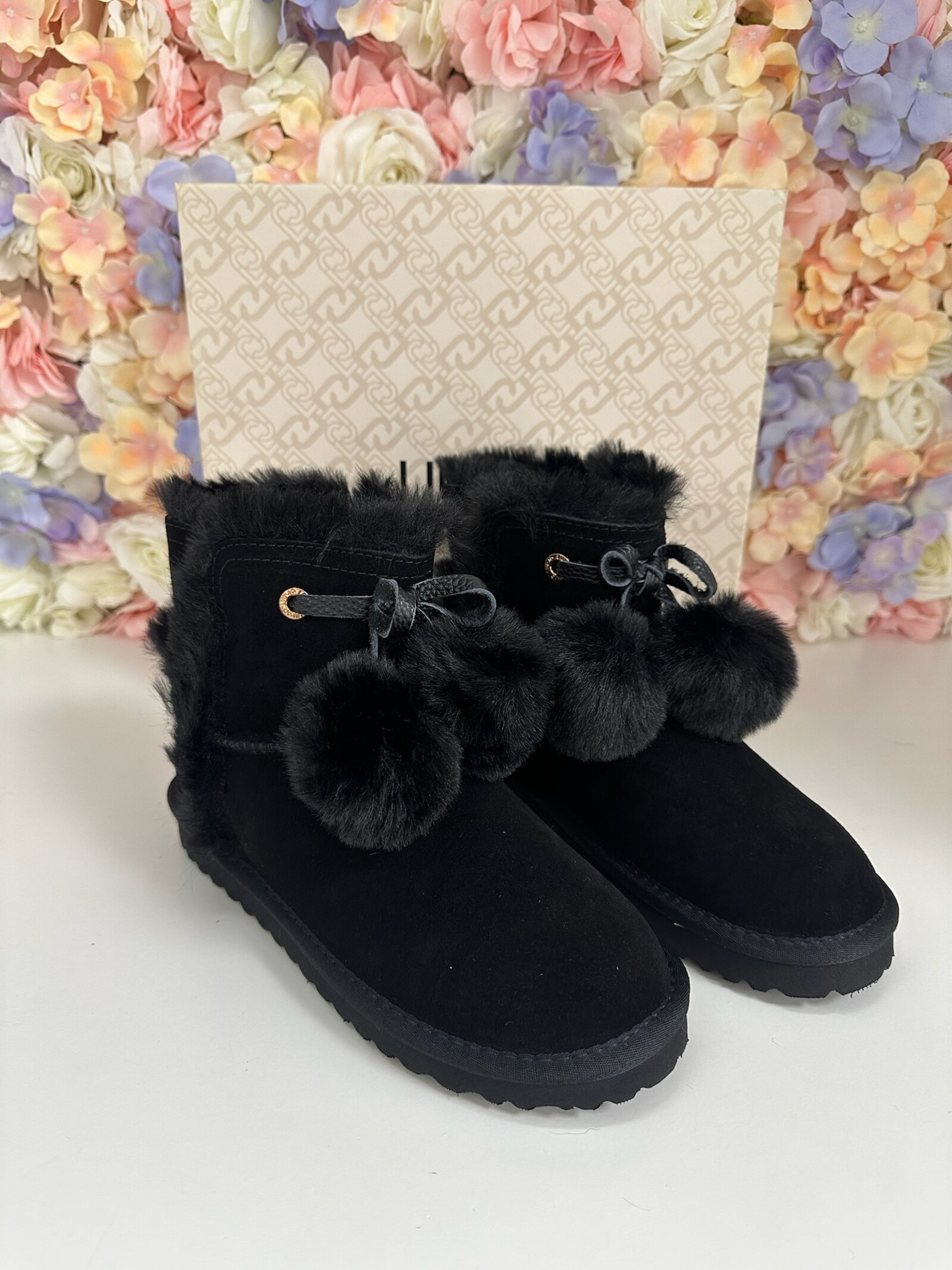 Liu-Jo Ankle Boots Jill Pompom Black Liu Jo 1840