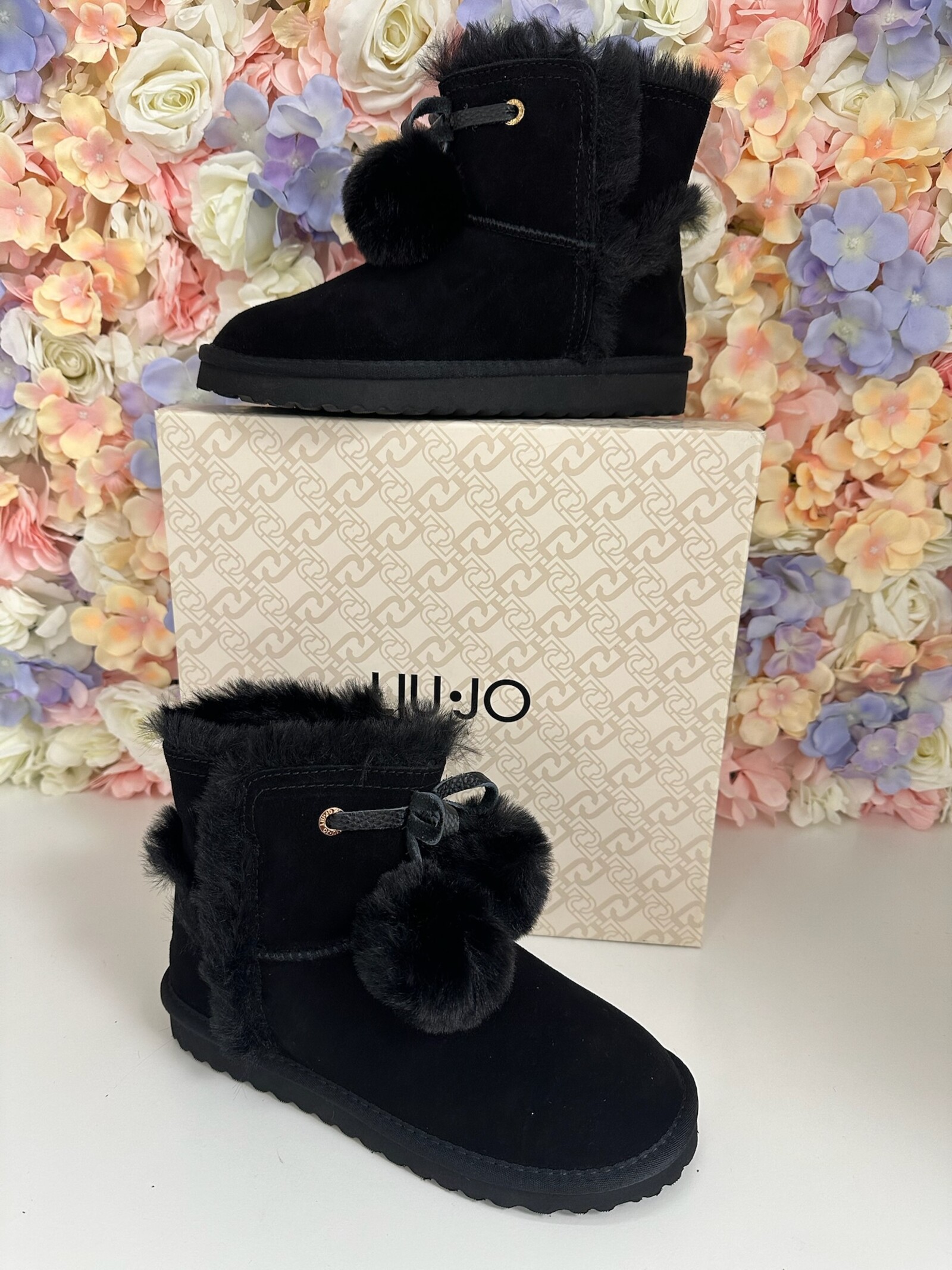 Liu-Jo Ankle Boots Jill Pompom Black Liu Jo 1840