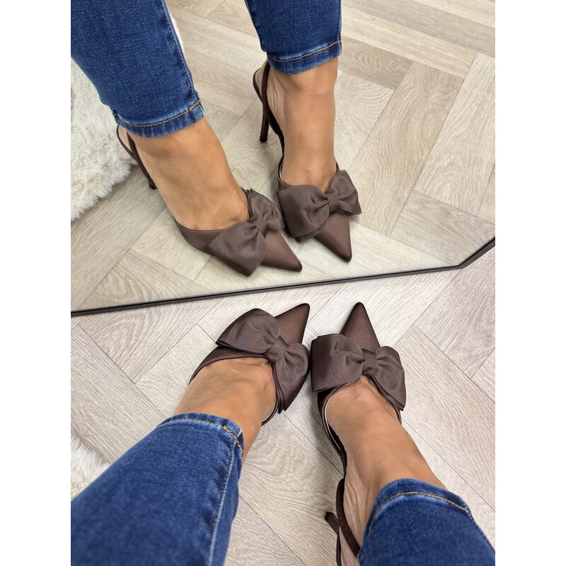 Heels Bow  Brown BO-288