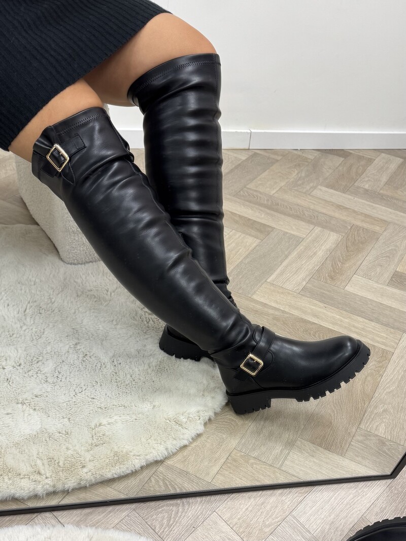 Long Boots Claire Black Gold DES8006