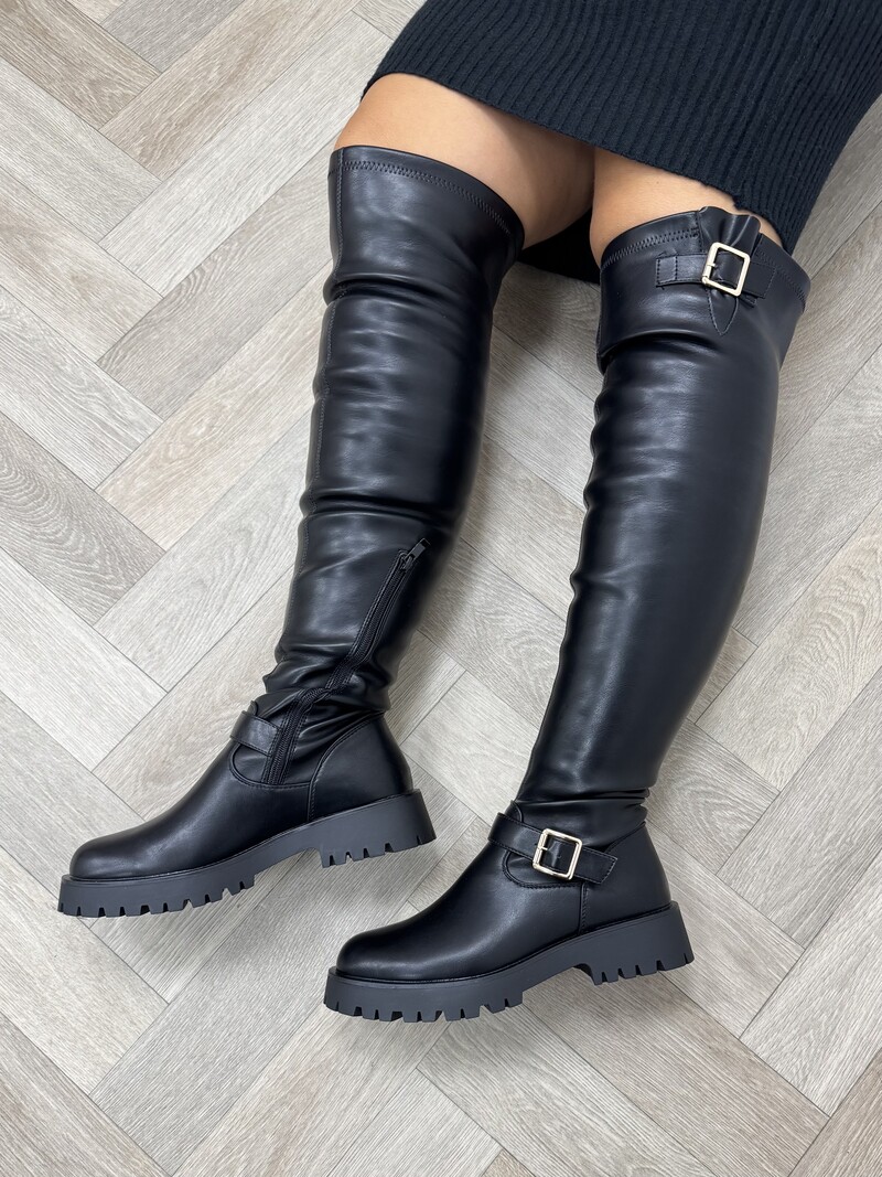 Long Boots Claire Black Gold DES8006
