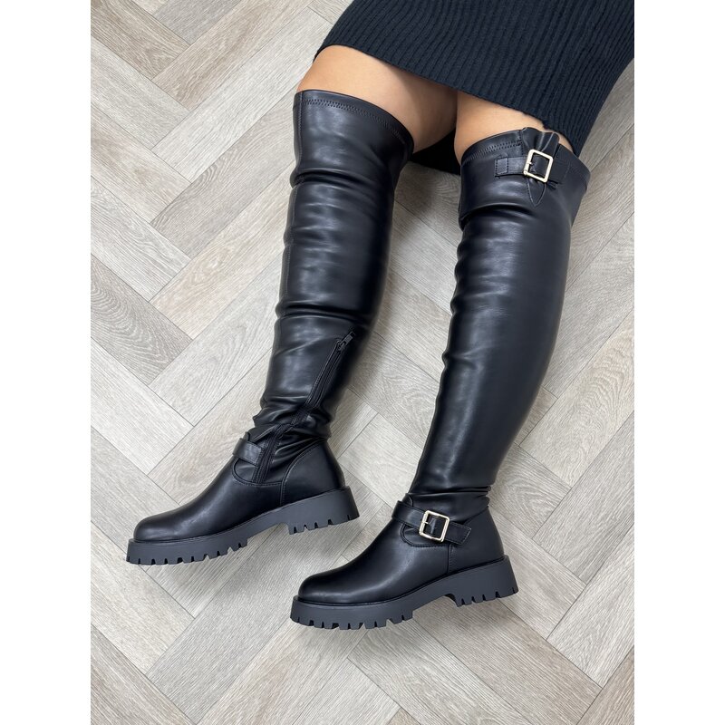 Long Boots Claire Black Gold DES8006