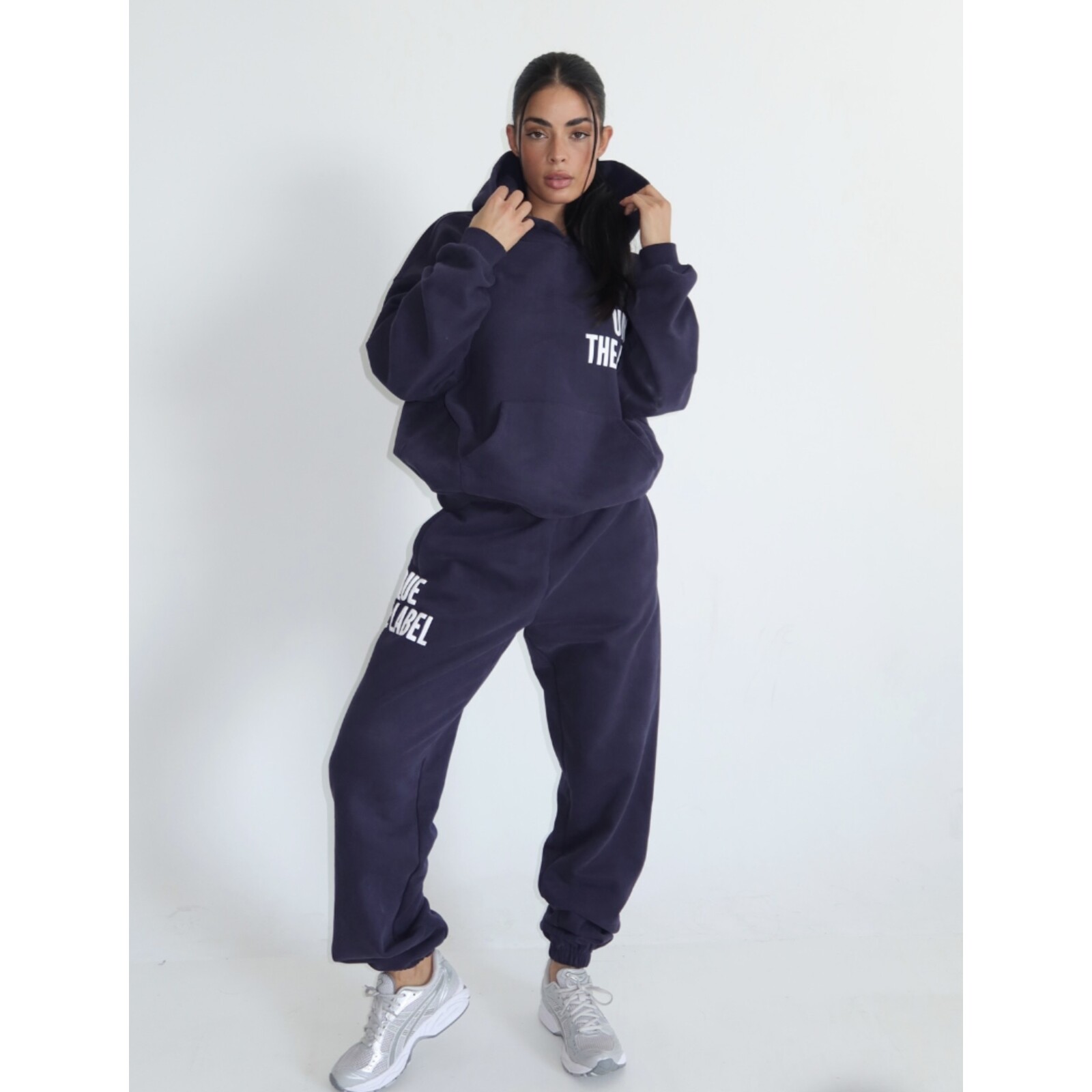 Unique The Label Hoodie Elyana Deep Dark Navy
