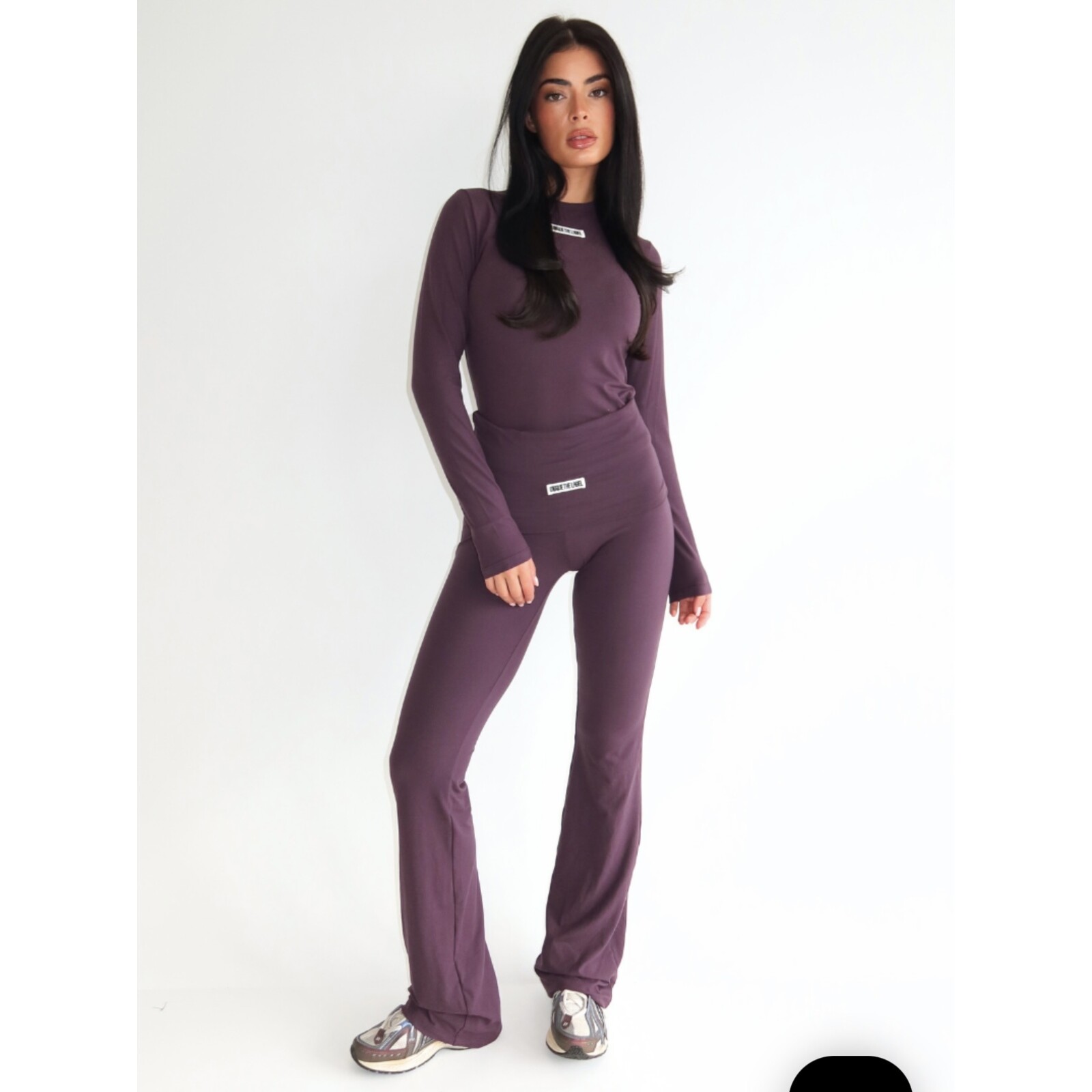 Unique The Label Nena Pants Deep Berry