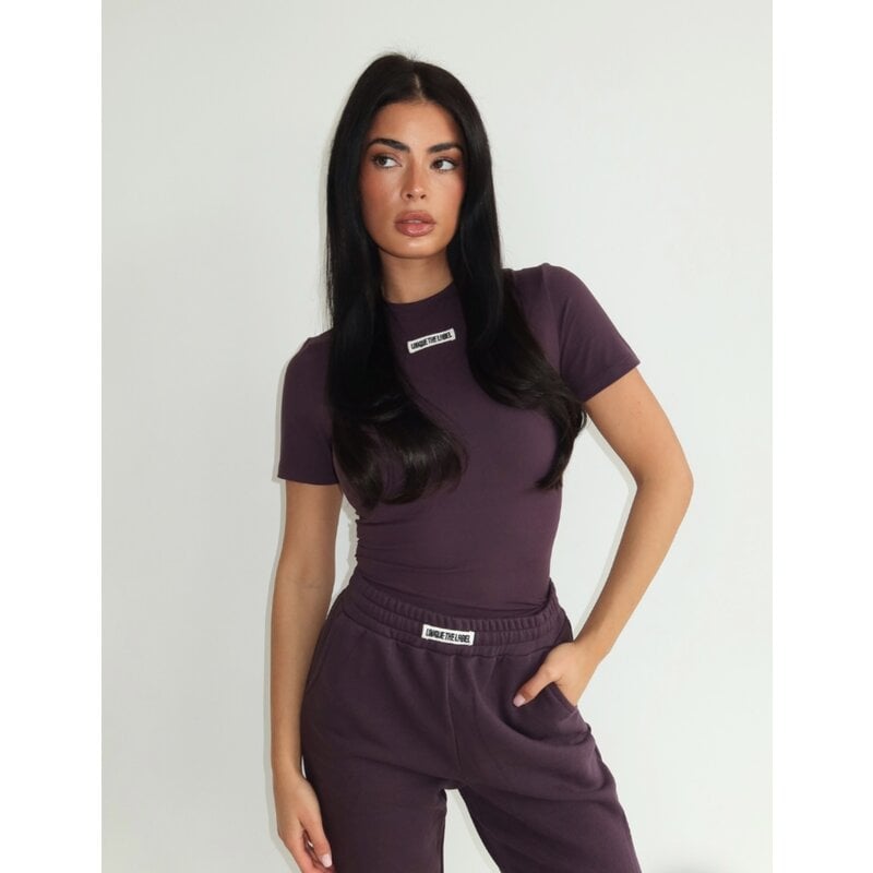 Nena top Short Sleeve deep berry