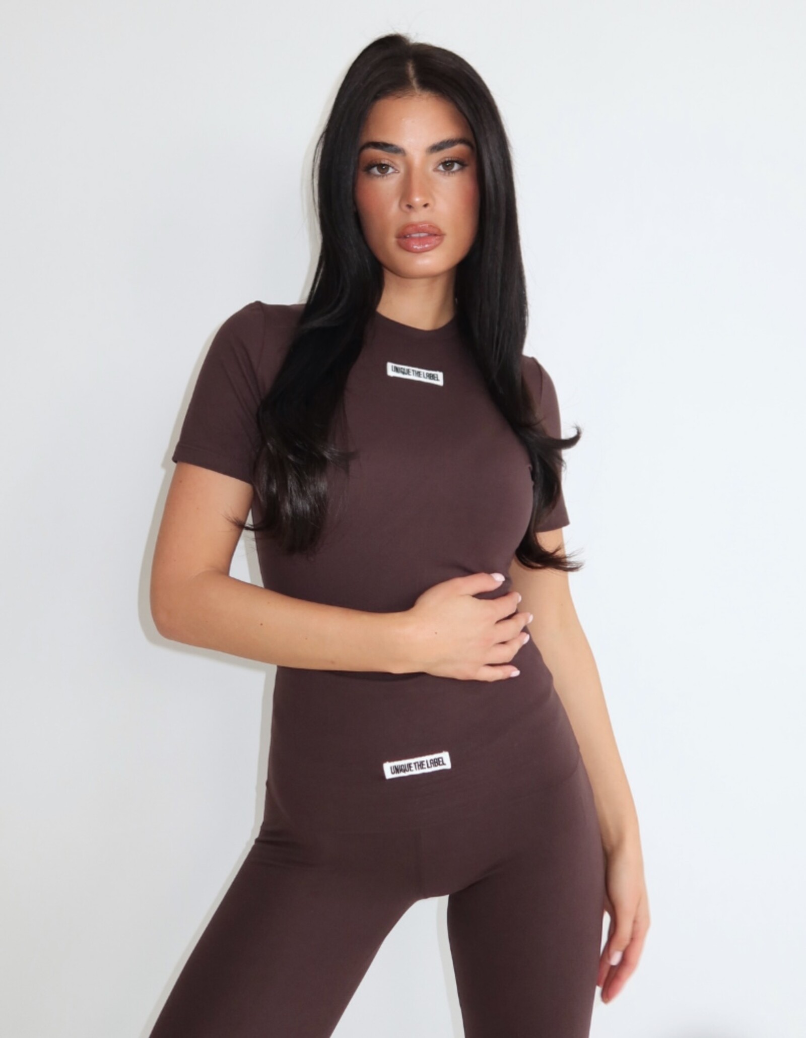 Unique The Label Nena Top short sleeve Cacao