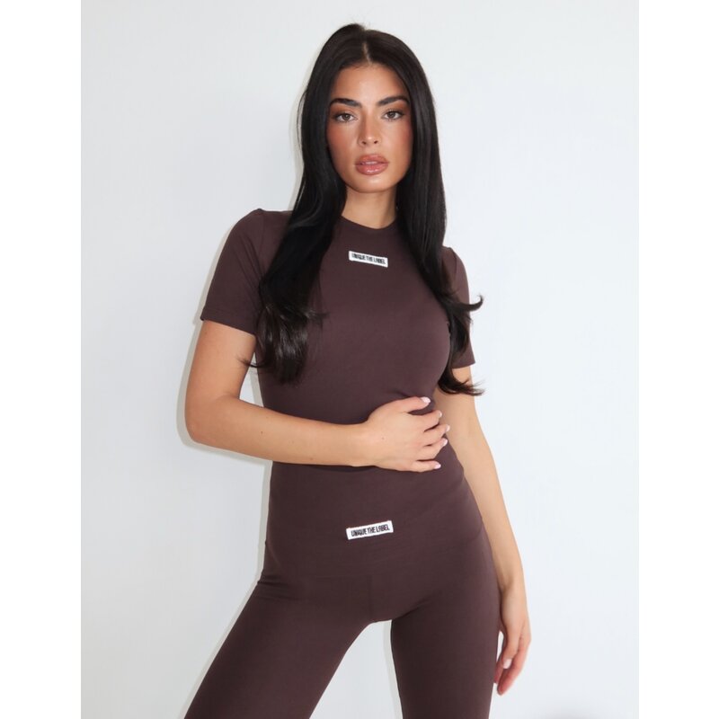 Nena Top short sleeve Cacao