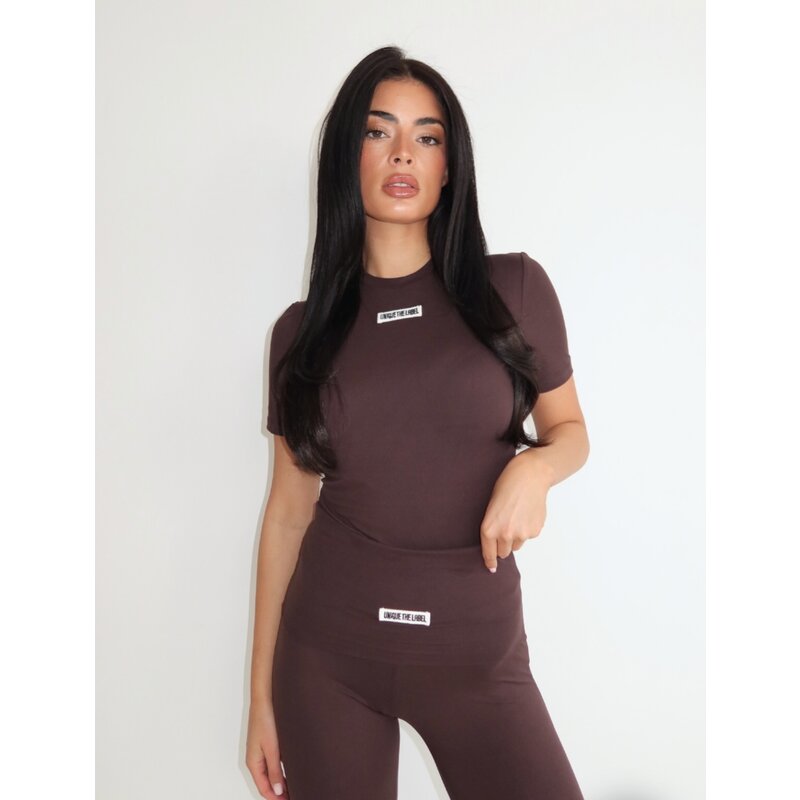 Nena Top short sleeve Cacao