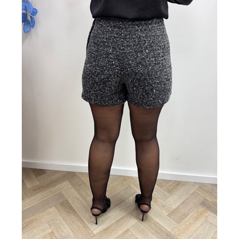Skort Glam Tweed PC124 Black