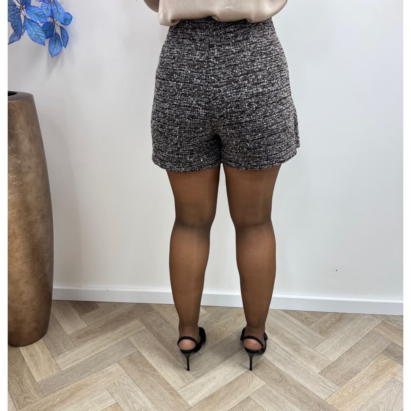 Skort Glam Tweed PC124 Beige Choco