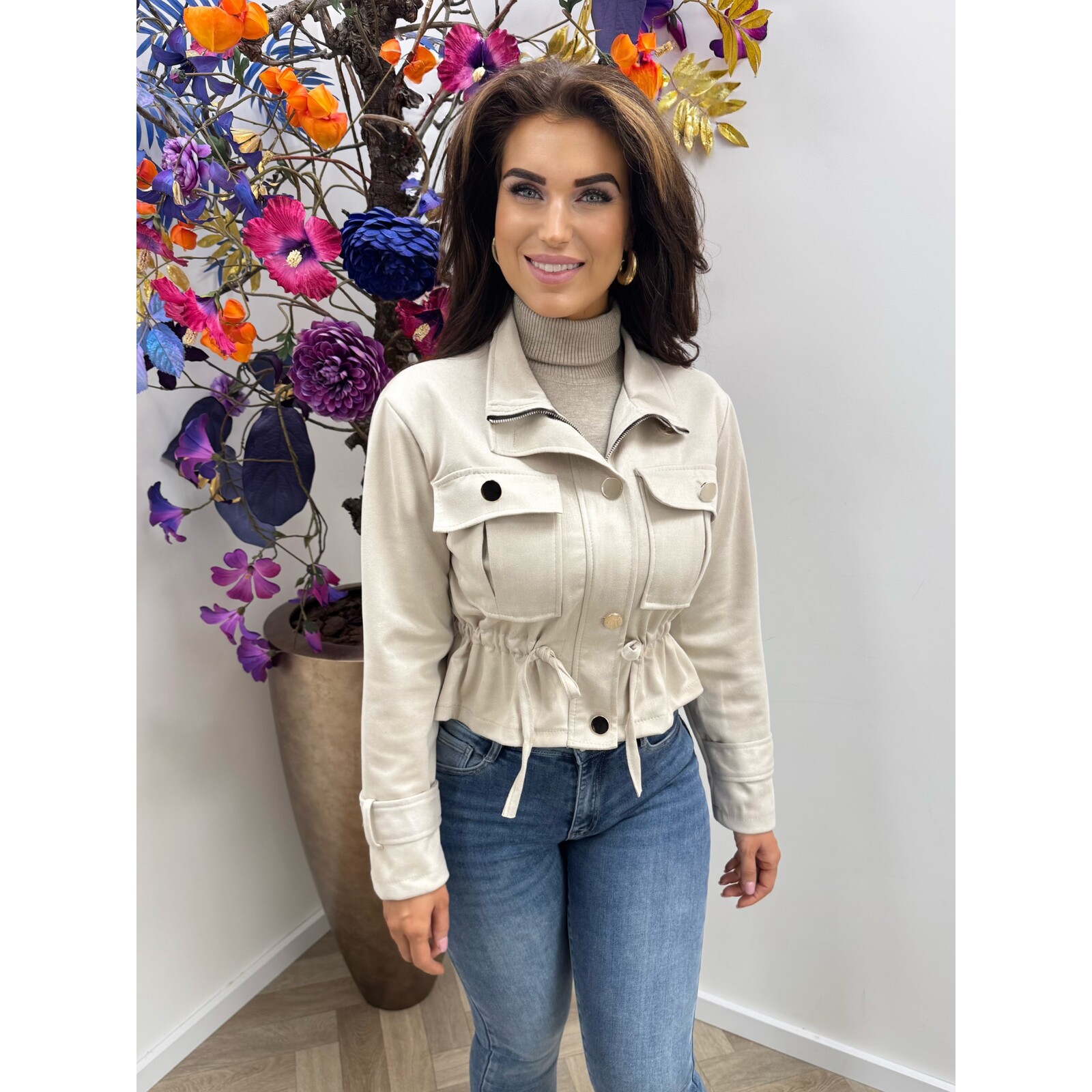 Jacket Suede Lindsay Beige