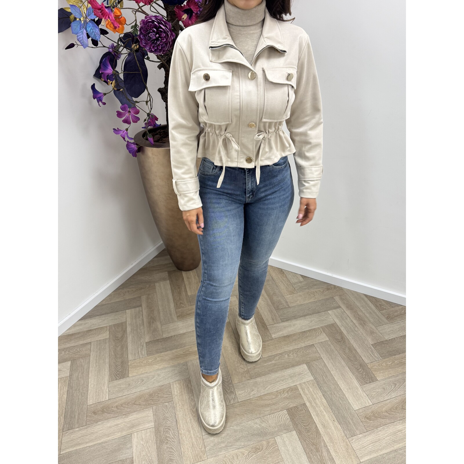Jacket Suede Lindsay Beige