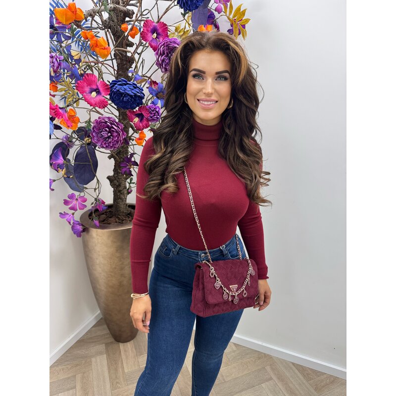 Basic col top XF7815 bordeaux