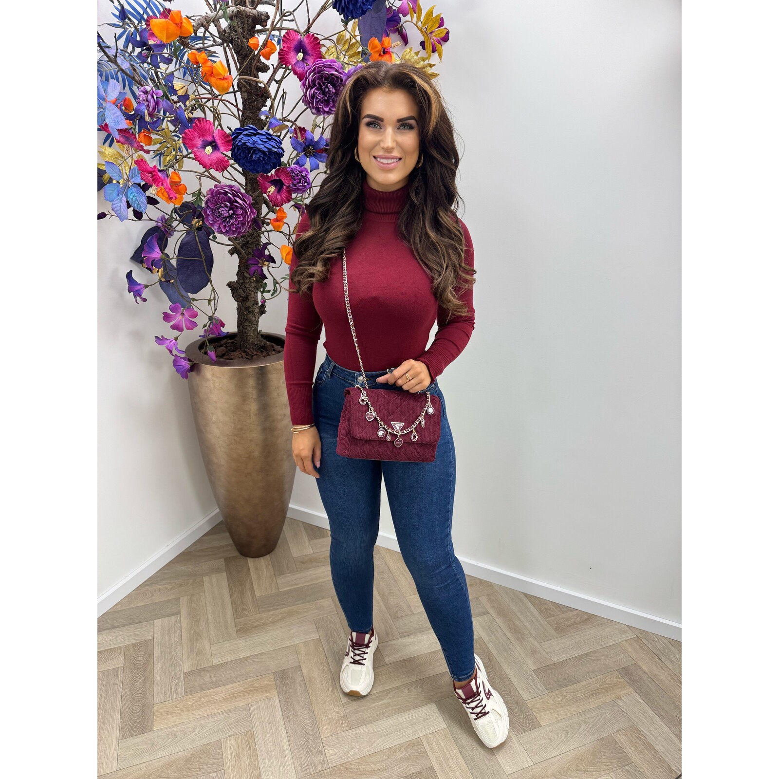 Basic col top XF7815 bordeaux