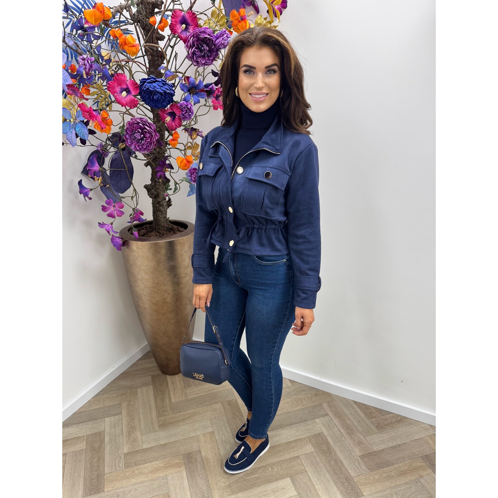 Jacket Suede Lindsay Navy