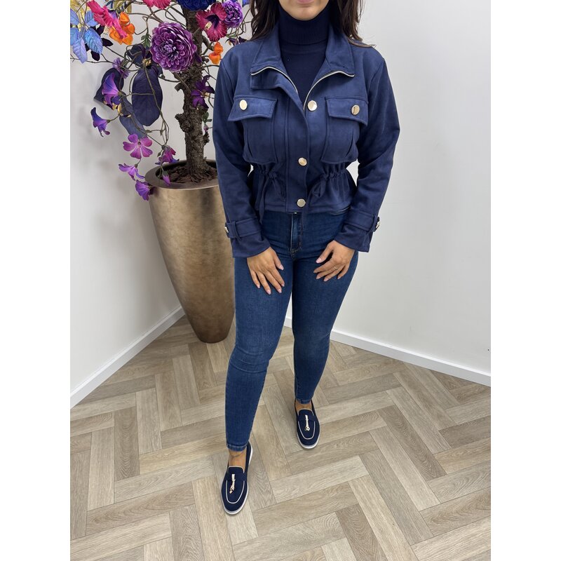 Jacket Suede Lindsay Navy