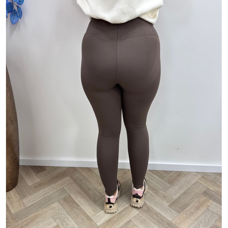 Basic Legging Stretch Choco LM3116