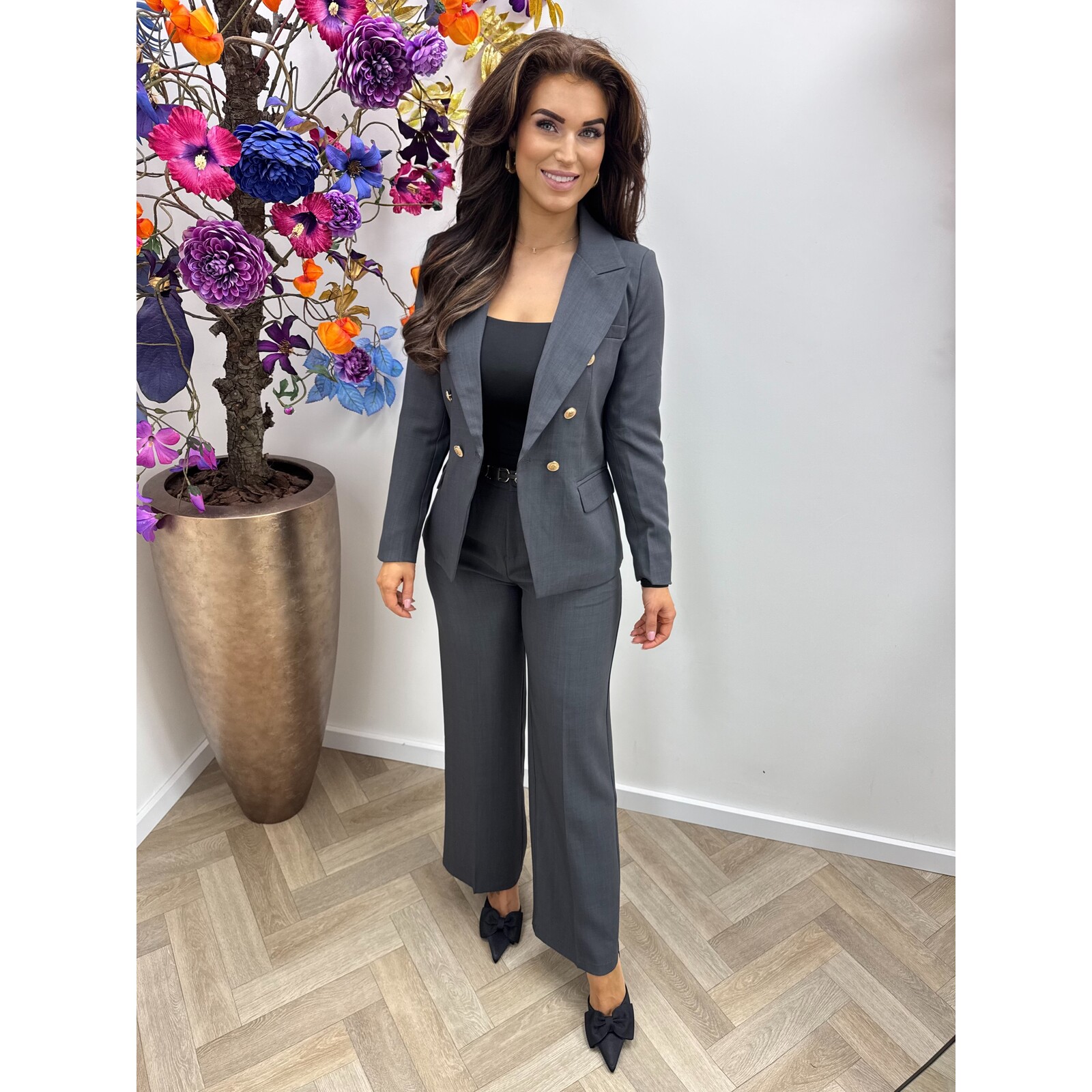 Perfect blazer Button 1550 grey